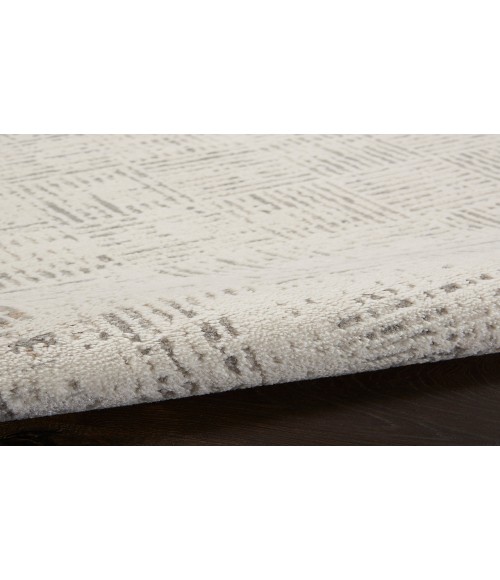 Nourison Elation Ivory Grey ETN05 2 ft. X 6 ft. Rectangle Rug