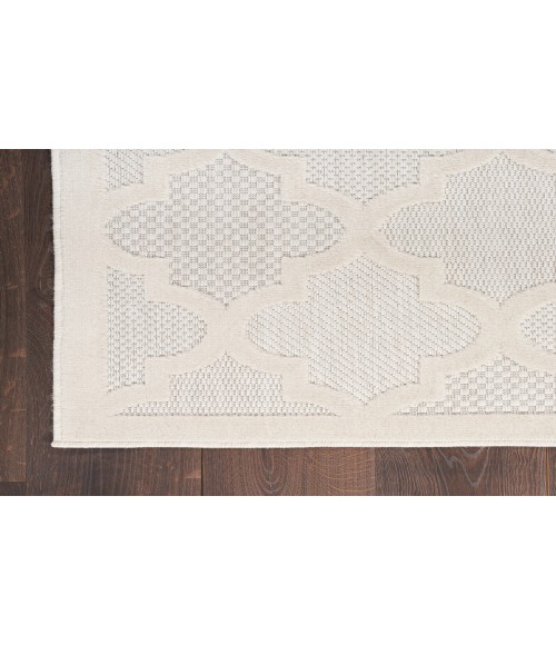 Nourison Easy Care Ivory White NES01 2 ft. X 6 ft. Rectangle Rug