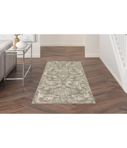 Nourison Jubilant Olive JUB09 2 ft. 3 in. X 7 ft. 3 in. Rectangle Rug