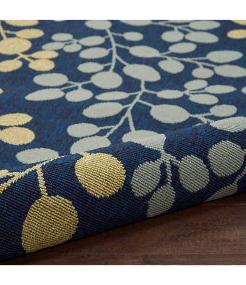 Nourison Caribbean Square Area Rug CRB01-Navy