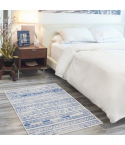 Nourison Whimsicle - Whs16 Ivory Blue Area Rug 3 ft. X 5 ft. Rectangle