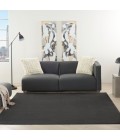 Nourison Essentials Black Area Rug NRE01-Black