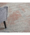 Nourison Rustic Textures Area Rug RUS15 Light Grey/Rust 7'10" Round