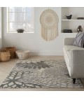 Nourison Aloha Area Rug ALH05 Silver Grey 5'3" x 7'5"