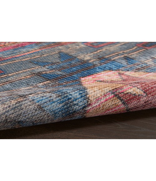 Nicole Curtis Machine Washable Series 1 Multicolor SR106 2 ft. 2 in. X 12 ft. Rectangle Rug