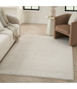 Nourison Textured Home Ivory Beige TXH01 7 ft. 10 in. X 9 ft. 10 in. Rect. Rug