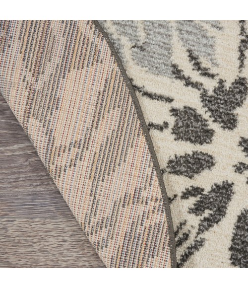 Nourison Passion Round Area Rug PSN17-Charcoal/Blue