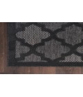 Nourison Easy Care Charcoal Black NES01 2 ft. 2 in. X 10 ft. Rectangle Rug