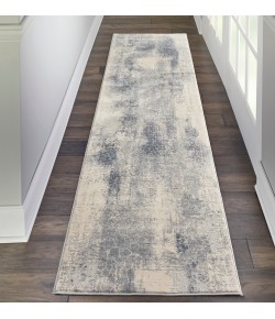 Nourison Rustic Textures - Rus02 Blue Ivory Area Rug 2 ft. 2 X 7 ft. 6 Rectangle