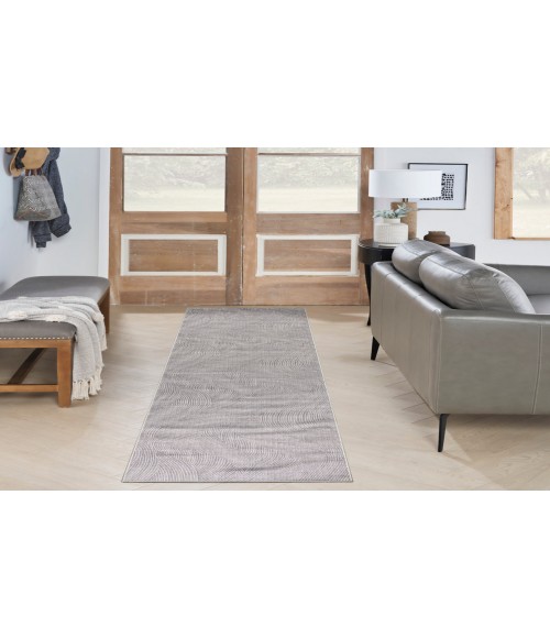 Nourison Nourison Washables Ivory Grey Rug NWB10 2 ft. 2 in. X 10 ft. Rectangle - Rugs Town Nourison Nourison Washables Ivory Grey NWB10 2 ft. 2 in. X 10 ft. Rectangle Rug