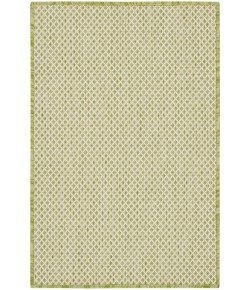 Nourison Courtyard - Cou01 Ivory Green Area Rug 2 ft. X 3 ft. Rectangle