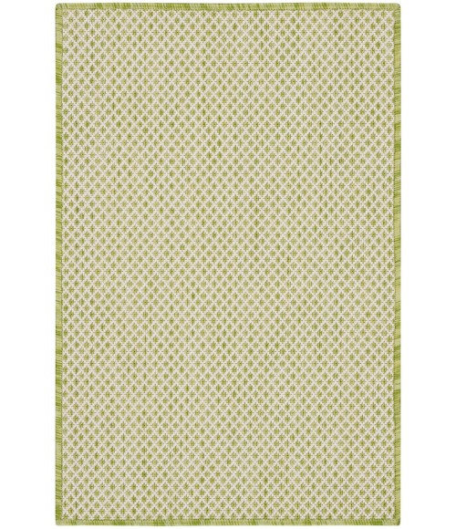 Nourison Courtyard Area Rug COU01 Ivory Green 2' x 3'