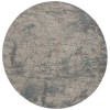 Nourison Rustic Textures - Rus15 Light Grey Blue Area Rug 7 ft. 10 in. Round