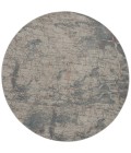 Nourison Rustic Textures Area Rug RUS15 Light Grey/Blue 7'10" Round