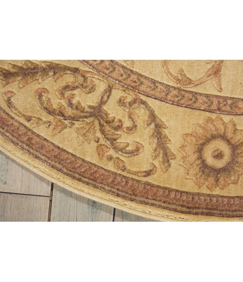 Nourison Somerset Round Area Rug ST02-Ivory