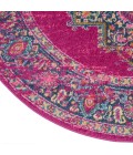Nourison Passion Round Area Rug PSN03-Fuchsia