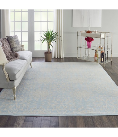 Nourison Jubilant Area Rug JUB06-Ivory/Light Blue