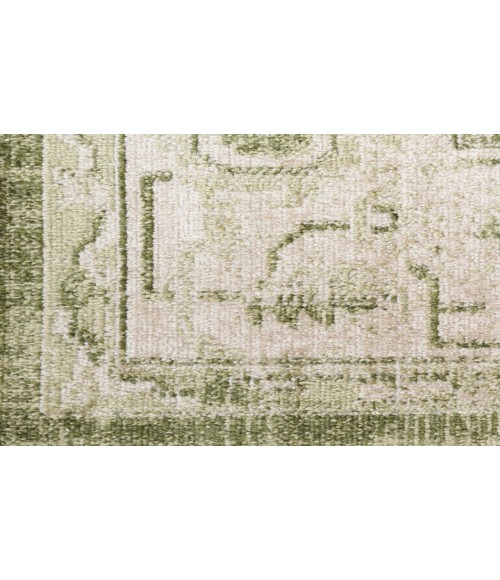 Nourison Astra Machine Washable Ivory Green ASW11 7 ft. 10 in. Round Rug