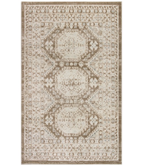 Nourison Serenity Home Ivory Mocha SRH01 3 ft. 11 in. X 5 ft. 11 in. Rectangle Rug