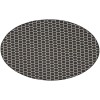 Nourison Reversible Indoor Outdoor Black RVB01 8 ft. Round Rug
