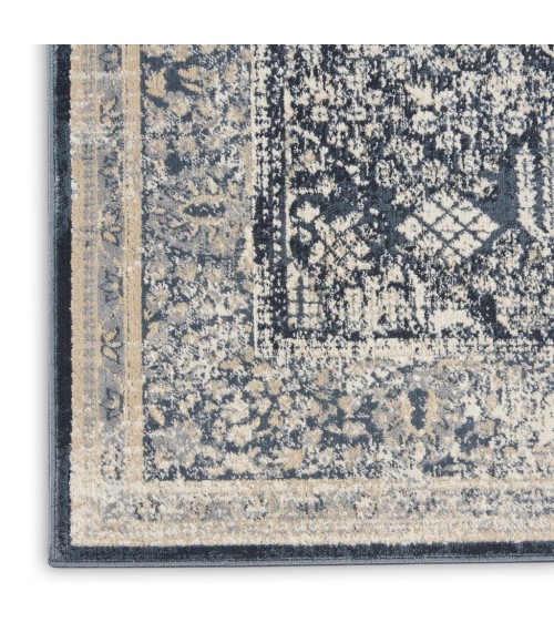 kathy ireland Home Malta Area Rug MAI12-Navy/Ivory