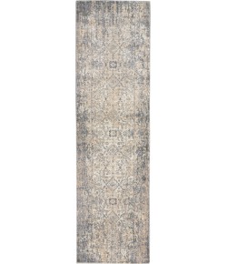 Kathy Ireland Ki38 Moroccan Celebr - Ki3M1 Ivory Slate Area Rug 2 ft. 2 X 7 ft. 6 Rectangle