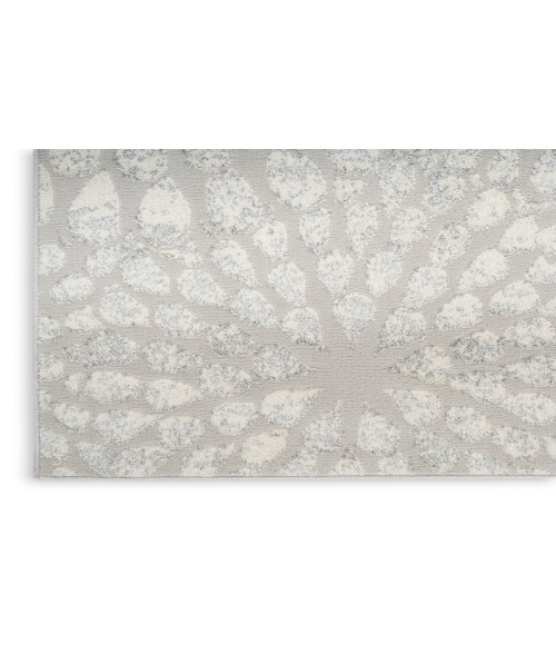 Nourison Ambiance Grey Silver AMI02 5 ft. 3 in. X 7 ft. 3 in. Rectangle Rug