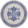 Nourison Whimsicle - Whs03 Ivory Blue Area Rug 8 ft. X Round
