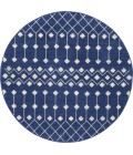 Nourison Grafix Round Area Rug GRF37-Navy