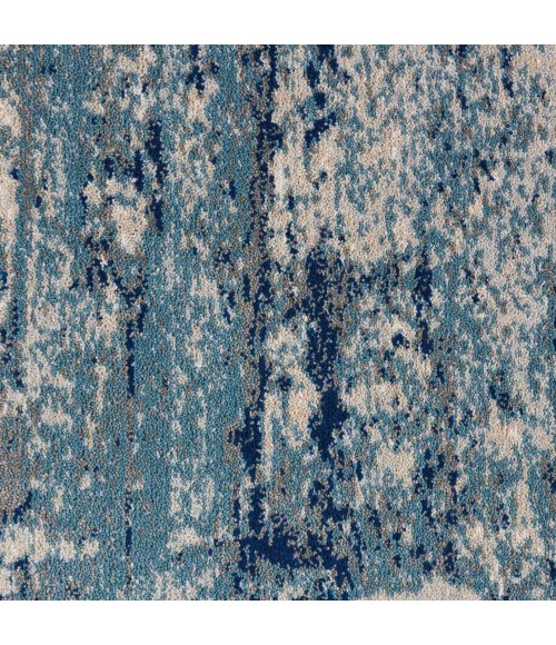 Nourison MAXELL Area Rug Nourison Maxell Runner Area Rug MAE16-Ivory/Blue