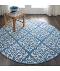 Nourison Grafix Round Area Rug GRF06-Blue