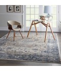 kathy ireland Home Malta Area Rug MAI13-Blue/Ivory