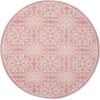 Nourison Jubilant - Jub06 Ivory Pink Area Rug 5 ft. 3 X Round