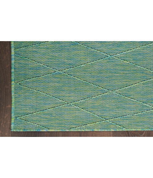 Nourison Practical Solutions Blue Green Rug PSL01 9 ft. X 12 ft. Rectangle - Rugs Town Nourison Practical Solutions Blue Green PSL01 9 ft. X 12 ft. Rectangle Rug