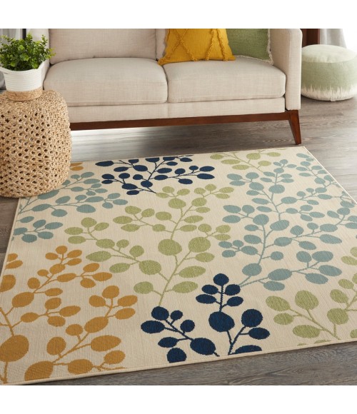 Nourison Caribbean Square Area Rug CRB01-Ivory
