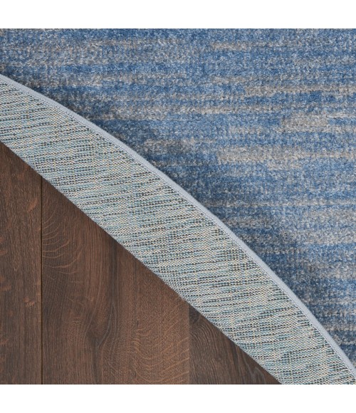 Nourison Essentials Blue/Grey Area Rug NRE01-Blue/Grey
