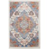 Nourison Elation - Etn09 Ivory Blue Area Rug 2 ft. X 3 ft. Rectangle