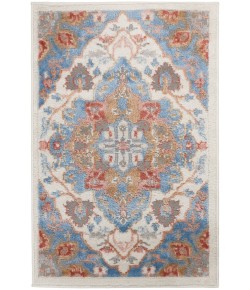 Nourison Elation - Etn09 Ivory Blue Area Rug 2 ft. X 3 ft. Rectangle