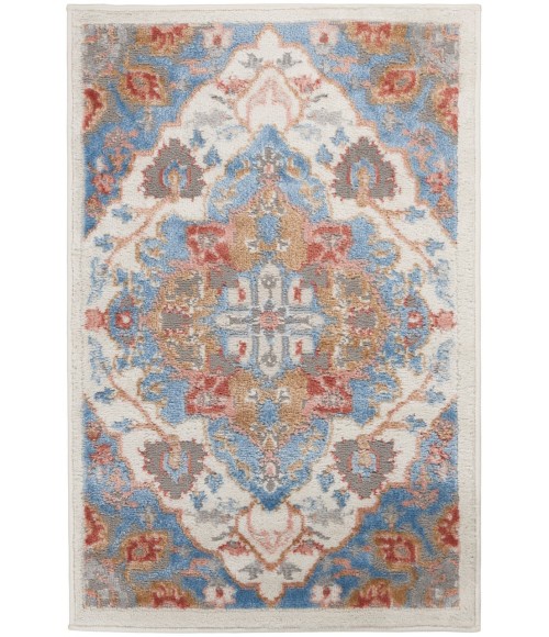 Nourison Elation Area Rug ETN09-Ivory Blue