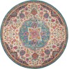 Nourison Passion - Psn22 Ivory Multicolor Area Rug 4 ft. X Round