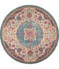 Nourison Passion Round Area Rug PSN22-Ivory/Multi