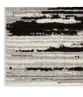 Nourison TEXTURED CONTEMPORARY Area Rug Nourison Textured Contemporary Runner Area Rug TEC02-Ivory/Charcoal