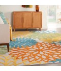 Nourison Aloha Area Rug ALH05 Turquoise Multicolor