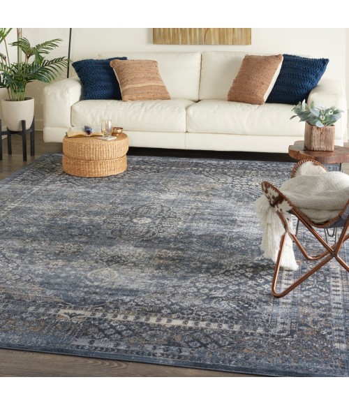 kathy ireland Home Malta Area Rug MAI01-Navy