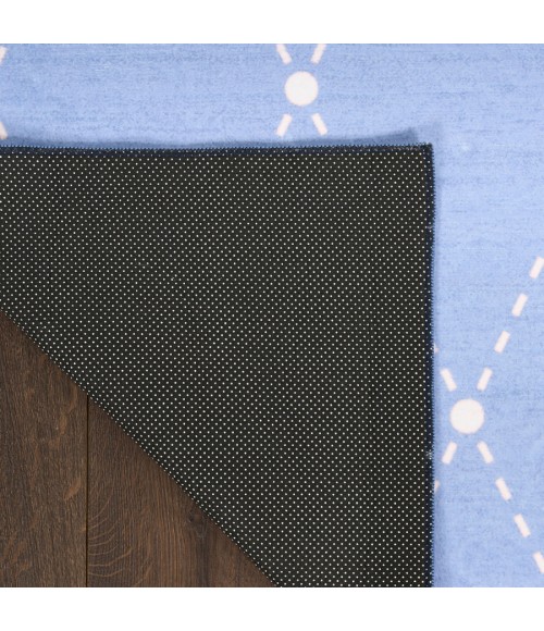 Nourison Home Imagination Blue Rug IMA15 3 ft. 5 in. X 5 ft. Rectangle - Rugs Town Nourison Home Imagination Blue IMA15 3 ft. 5 in. X 5 ft. Rectangle Rug