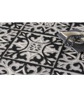 Nourison Aloha Black White ALH34 7’10” Round Rug