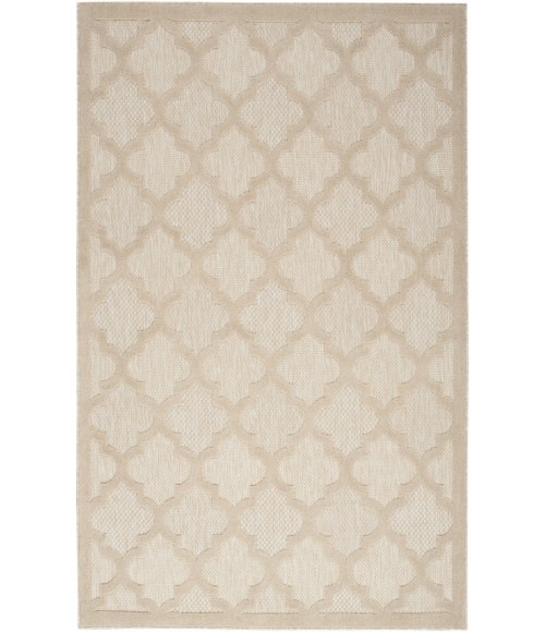 Nourison Easy Care Cream NES01 6 ft. X 9 ft. Rectangle Rug