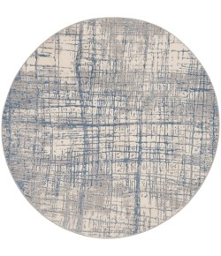 Calvin Klein Ck950 Rush - Ck950 Ivory Blue Area Rug 6 ft. X Round