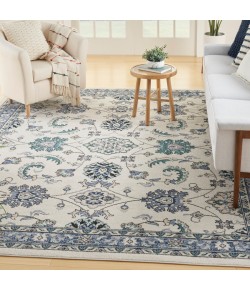 Nourison Home Nourison Essentials Ivory Blue NRE05 10 ft. X 14 ft. Rectangle Rug