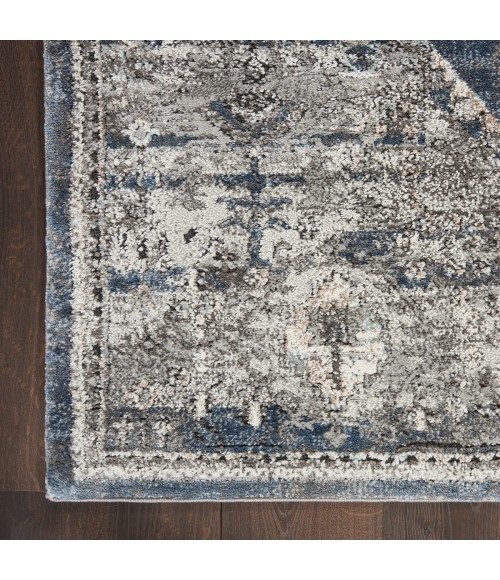 Kathy Ireland American Manor Area Rug AMR02 Blue 7'10" x 9'10"